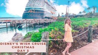 Disney Wish Cruise The BEST Cabana at Castaway Cay! Concierge! Arendelle! Full Cruise Review Day 3