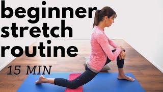 Beginners Stretching Routine (15 minutes) - PHYSIO GUIDED home workout