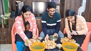 Golgappa Challenge|| Street food Challenge|| Sapna vs Rajveer ji and anshu||