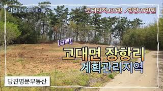 [매매완료][매물번호:1184]당진 토지매매[급매]당진시 고대면 장항리 계획관리지역의 전원주택부지 / 429평 / 평당/25만원 #당진땅매매 #당진시 #부동산