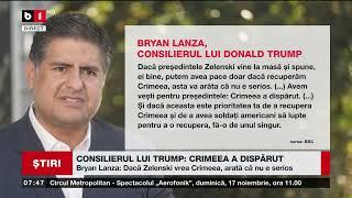 CONSILIERUL LUI TRUMP: CRIMEEA A DISPĂRUT_Știri B1TV_10 nov. 2024