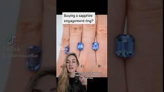 Buying a sapphire engagement ring? let's go over how the color will effect the price #sapphire