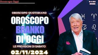 Oroscopo di Branko 2 Novembre 2024: Fortuna e Consigli Zodiacali del Giorno