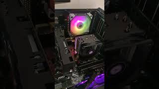 testing time on this tiny CPU Cooler #shorts  #aircooler  #budgetpc
