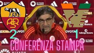 JURIC CONFERENZA STAMPA POST MATCH ROMA VENEZIA 2 1 #calcio #juric #conferenzastampa #roma