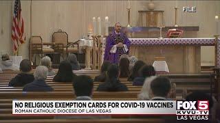 Roman Catholic Diocese of Las Vegas not giving vaccine exemption cards