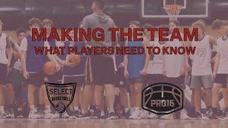 How you can make a Select Basketball team