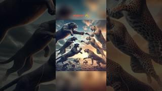 TEAM BLACK PANTHER VS TEAM CHEETAH COMPARISON  #viral #animals #trending #cheetah