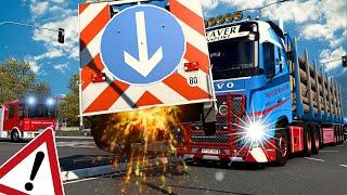 ETS2 UNFALL: Schwerer Lkw Unfall auf der Kreuzung [2837] EURO TRUCK SIMULATOR 2