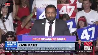 KASH PATEL FULL SPEECH AT NEVADA TRUMP RALLY