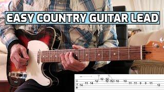 Classic Country Guitar Solo in A - Lesson w/TABS