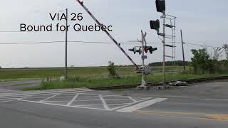 VIA Rail 26 towards Quebec at Saint-Liboire. #2