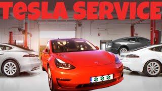 How do you service your Tesla under warranty?