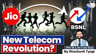 Tariff Wars ! BSNL vs JIO | New Telecom Revolution Happening in India? | UPSC CSE Mains GS 2, GS 3