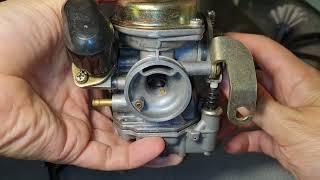 Testing Carburetor with Accelerator Pump for 4 Stroke GY6 49cc 50cc