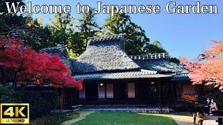 【Traditional Japanese garden with teahouse】