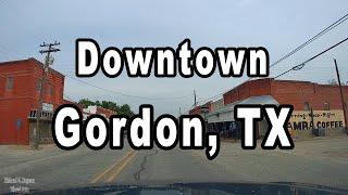 Driving Downtown Gordon, TX (Dash Cam)