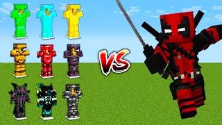 Which Armor is Immortal vs Deadpool - Minecraft Mob Battle