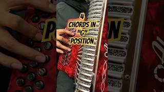 Diatonic Accordion - 4 chords - G/Sol Accordion #tutorial #accordion #acordeón #diatonicaccordion