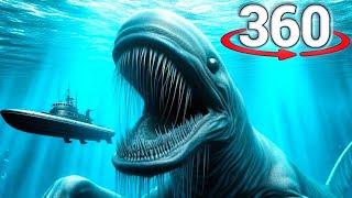 360° / VR  Deep Sea Monster Horror Video | Scary Deep Sea Creatures Movie | Thalassophobia