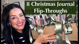 8 Christmas Holiday Junk Journal Flip Throughs  - Christmas Edition