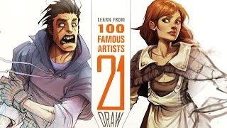 Book Review: 21 DRAW - Learn from 100 famous artists!