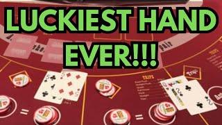 ULTIMATE TEXAS HOLD 'EM in LAS VEGAS! LUCKIEST HAND EVER!!!