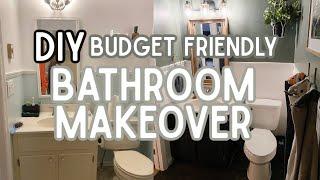 DIY (budget friendly) small bathroom makeover!