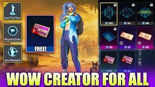 BGMI WOW CREATOR: COMPLETE BASIC GUIDE || GET UNLIMITED ROOM CARD ACCESS & OUTFIT FOR FREE.