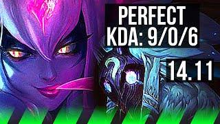 EVELYNN vs KINDRED (JGL) | 9/0/6, 72% winrate, Legendary | EUW Master | 14.11