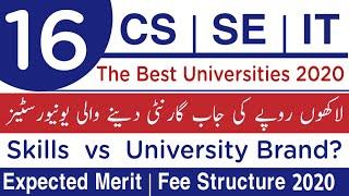 Brand universities for BSCS, BSSE & BSIT | Highest job rate BSCS, BSIT & BSSE Universities | Merit
