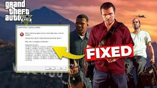 How to Fix Script hook V Critical Error | GTA V Update Error Fix 2024