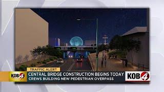 Crews to begin construction on new downtown pedestrian overpass