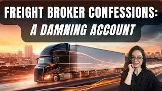 Confessions of a Freight Broker: A Damning Account About Brokers