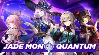 Jade Mono Quantum Team! E0S1 Jade, E6S5 Qingque, E0S0 Sparkle, E0S1 Fu Xuan Honkai: Star Rail (beta)