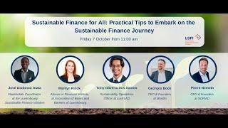 Teaser: "Sustainable Finance for All: Practical Tips to Embark on the Sustainable Finance Journey”