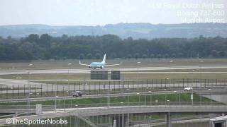 KLM 737-800 takeoff at Munich Airport