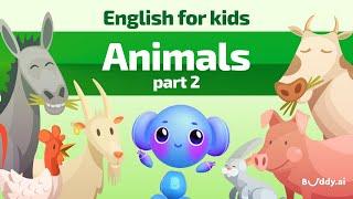 Farm Animals | Kids vocabulary | Learning English for Kids | Buddy.ai