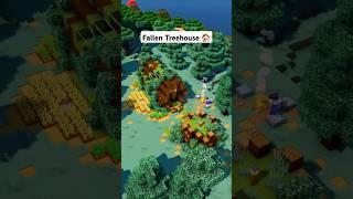 Minecraft FALLEN Treehouse  #minecraft