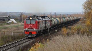 Train videos. Freight trains in Russia - 101