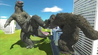 A Day in the Life of Godzilla and Kong! - Animal Revolt Battle Simulator