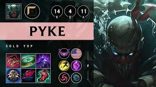 Pyke Top vs Tryndamere: Godlike - NA Master Patch 14.24