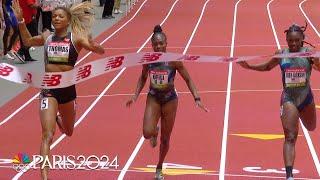 Gabby Thomas makes an epic comeback to win at Boston 300m | NBC Sports