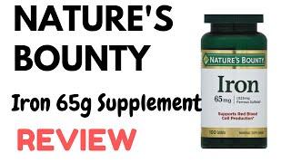 Nature's Bounty Iron 65g Supplements #REVIEW