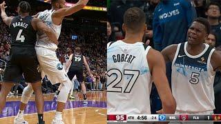 Anthony Edwards LIVID after Rudy Gobert threw a fit AT JULIUS RANDLE for ball hogging!