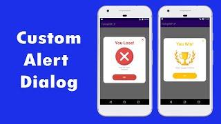 Custom Dialog box - Materiel Design UI Alert Dialog - Beautiful Alert Dialog Android Studio