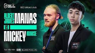  LIVE | SHOWMATCH | ALBERT JAMES MANAS VS MICKEY KRAUSE | RACE TO 16 | BILLIARDS POOL VN