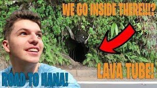 WHAT'S INSIDE A LAVA TUBE! ROAD TO HANA ADVENTURE!