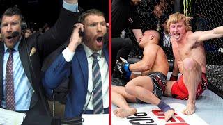 UFC London Commentator Booth Reactions