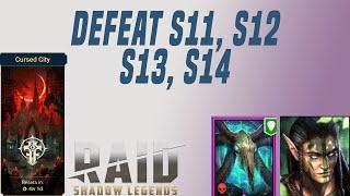 Defeating Soulcross hard stages S11 S12 S13 S14 | Raid Shadow Legends